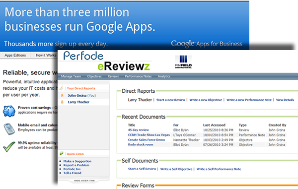 Perfode Talent Management Solution Integration with Google Apps